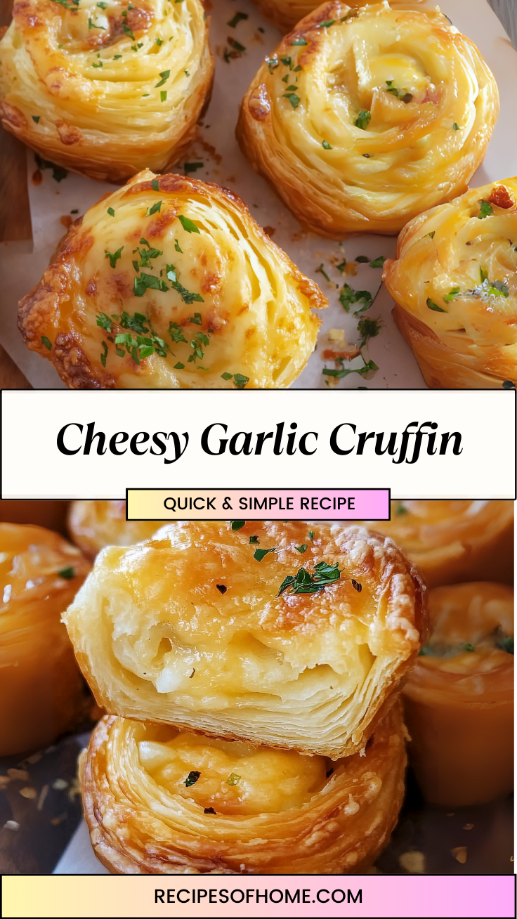 Cheesy Garlic Cruffin 3