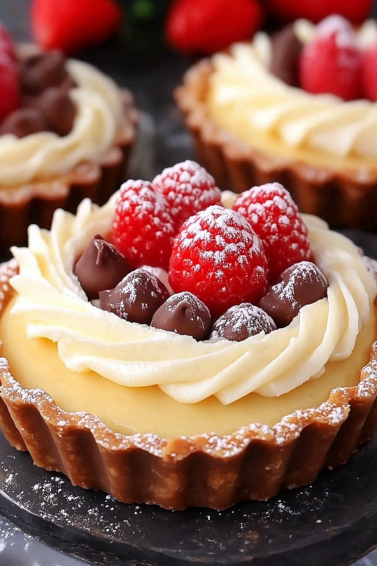 White Chocolate Mousse Tartlets 1