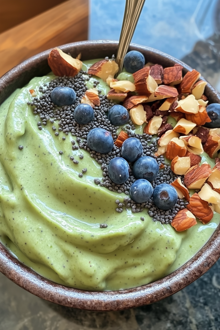 Ocean Smoothie Bowl with Blue Spirulina 1