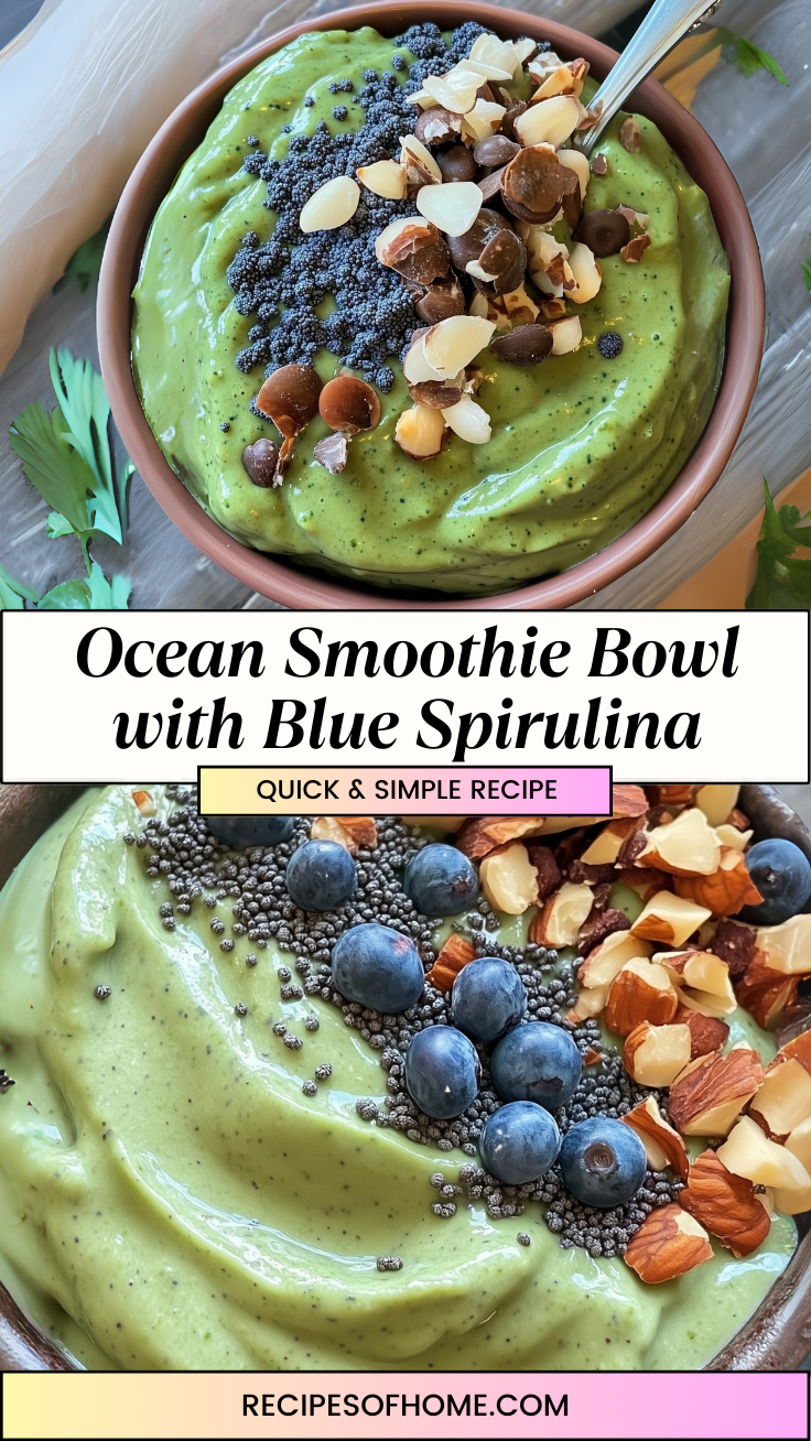 Ocean Smoothie Bowl with Blue Spirulina 3