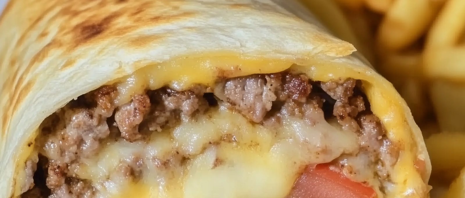 Easy Air Fryer Cheeseburger Wraps 1