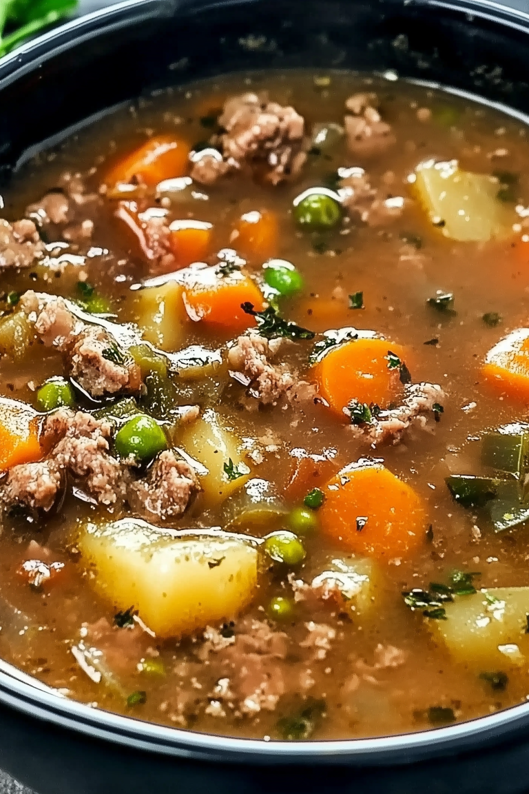 Ground Beef Vegetable Soup 1