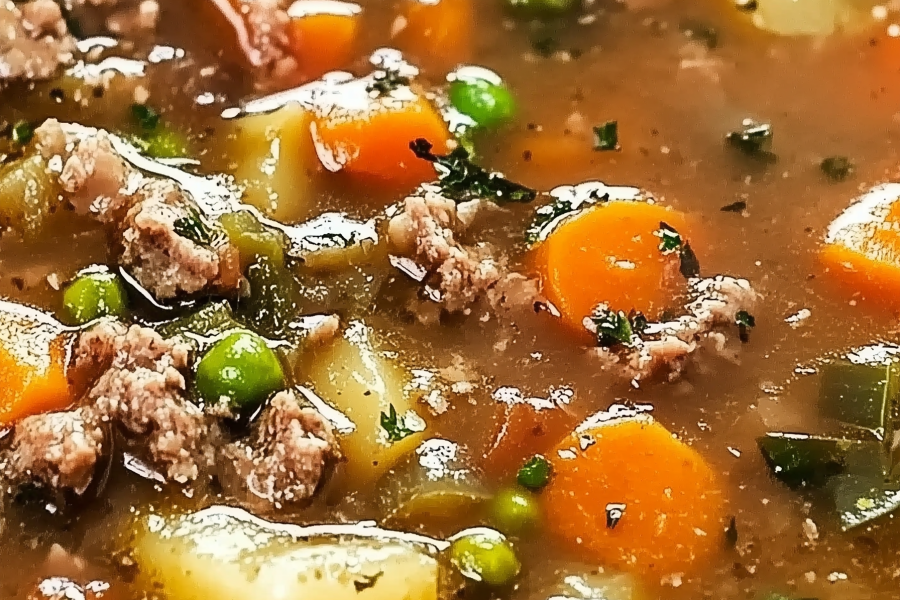 Ground Beef Vegetable Soup 1