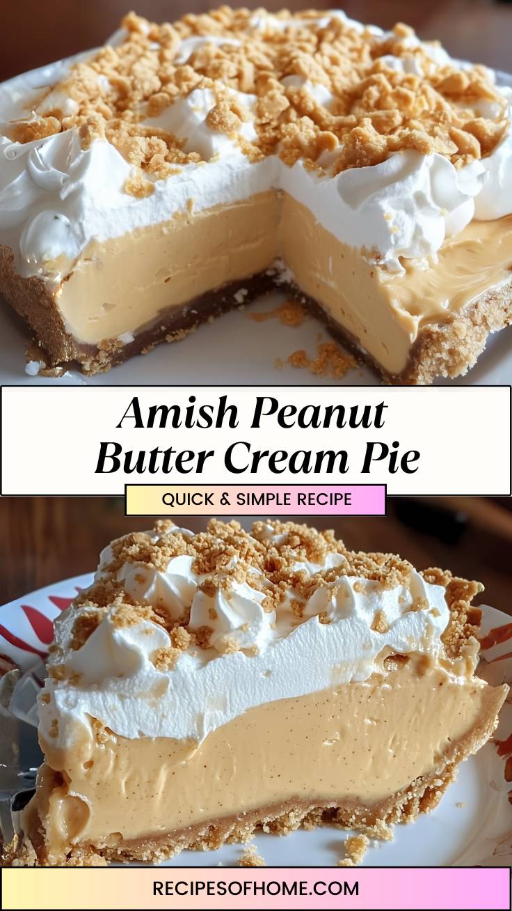 Amish Peanut Butter Cream Pie 3