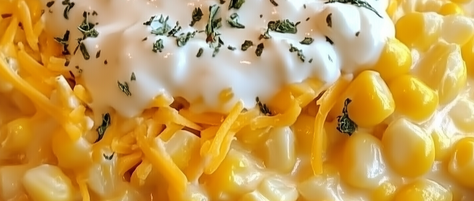 Slow Cooker Cheddar Corn 1