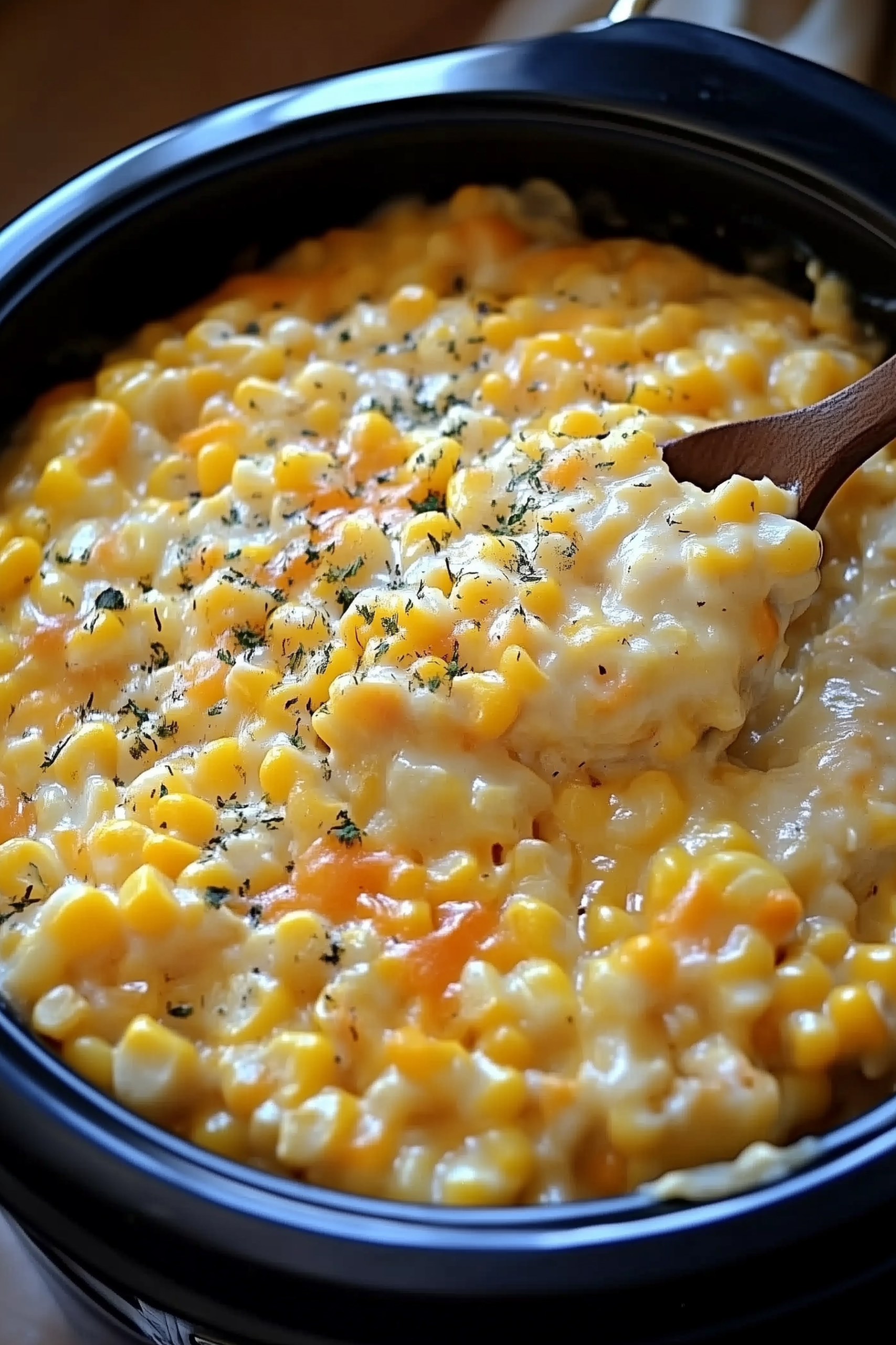 Slow Cooker Cheddar Corn 2 scaled