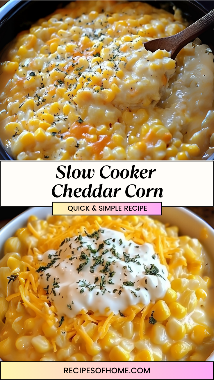 Slow Cooker Cheddar Corn 3