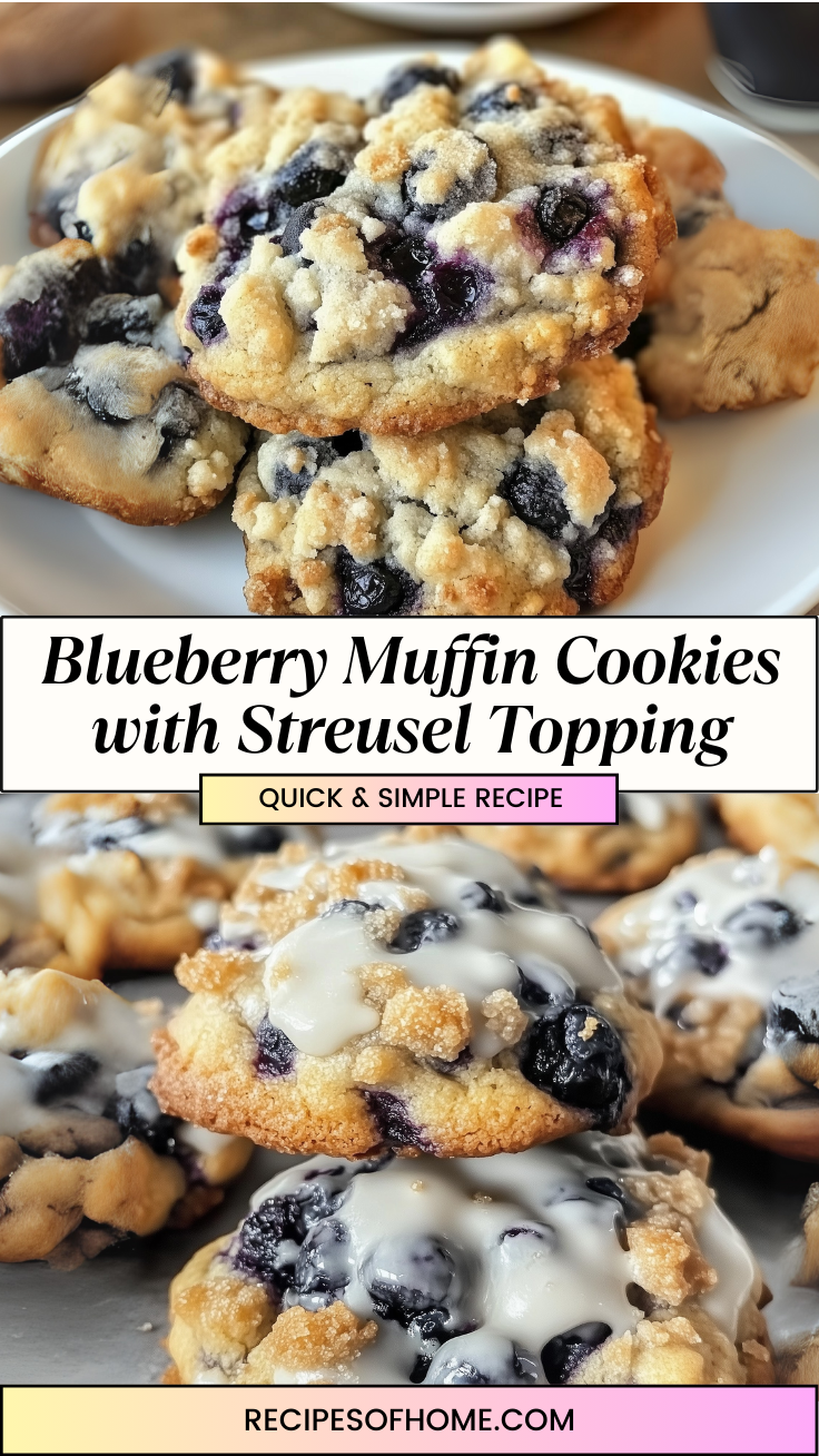 Blueberry Muffin Cookies with Streusel Topping 3 Blueberry Muffin Cookies with Streusel Topping 3