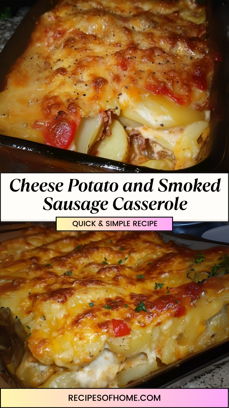 Cheese Potato and Smoked Sausage Casserole 3