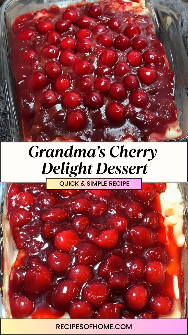 Grandmas Cherry Delight Dessert 3