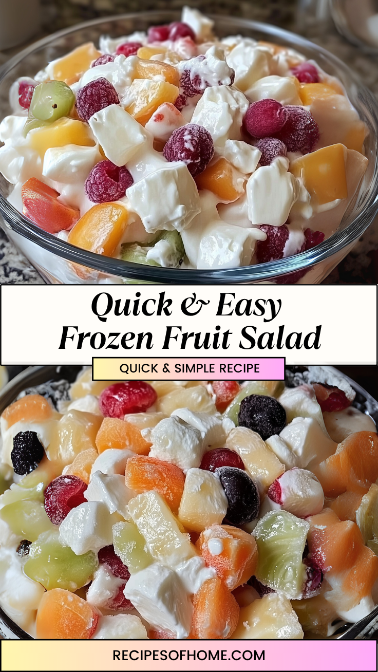 Quick Easy Frozen Fruit Salad 3
