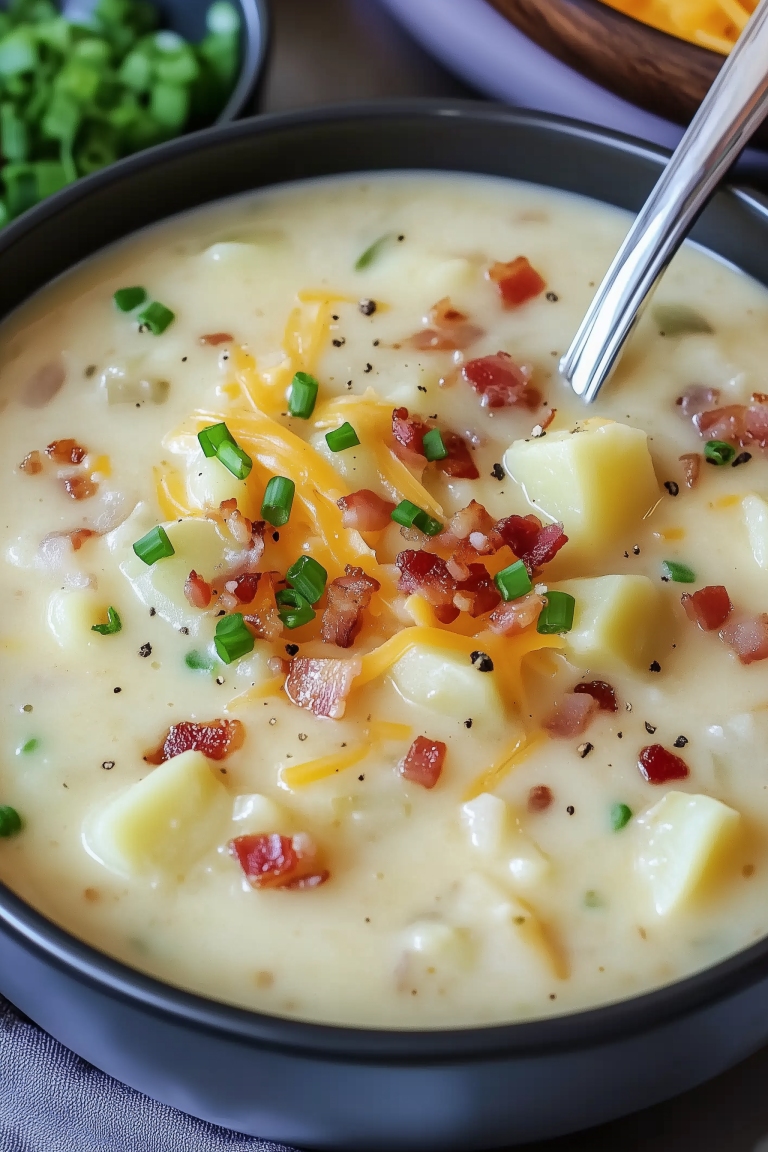 Creamy Potato Soup with Bacon 1