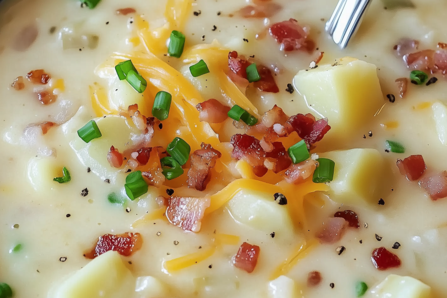 Creamy Potato Soup with Bacon 1