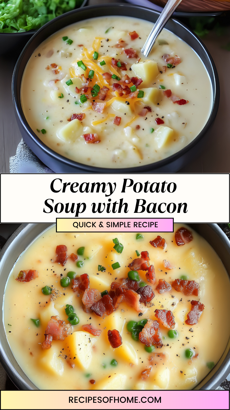 Creamy Potato Soup with Bacon 3