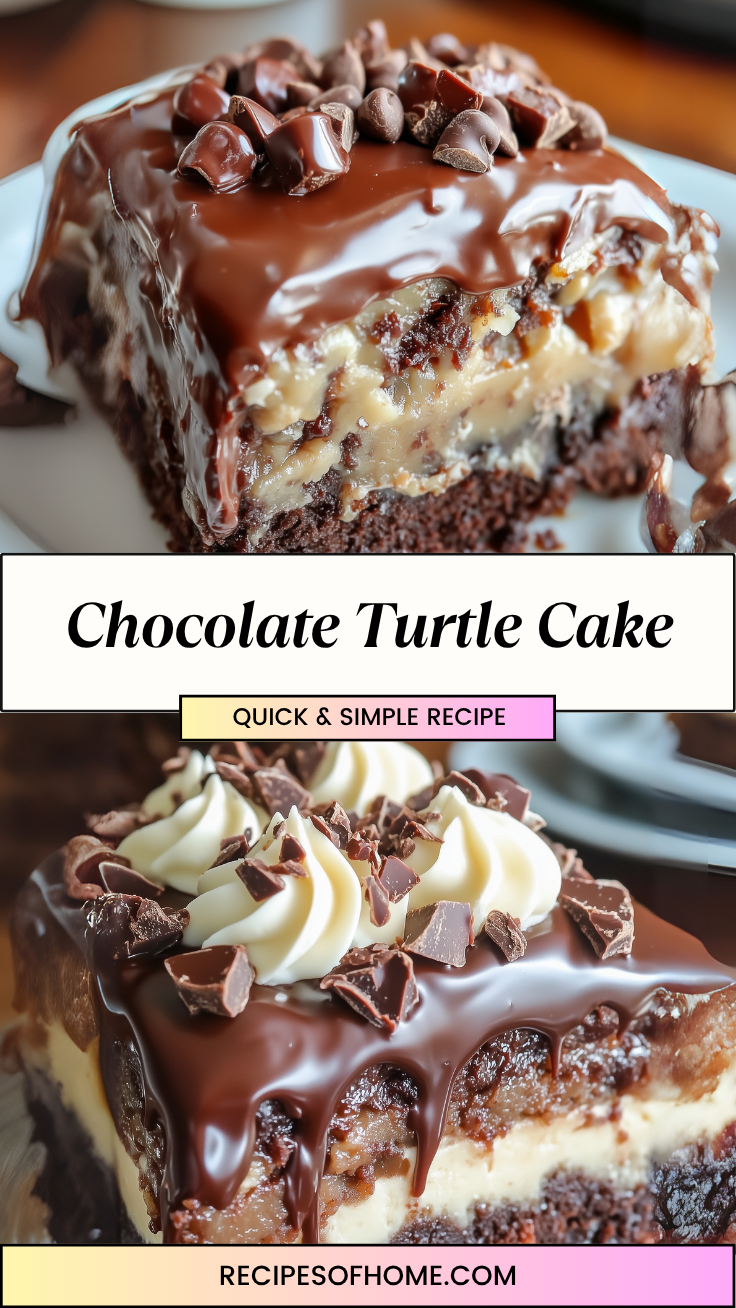Chocolate Turtle Cake 3 Chocolate Turtle Cake 3