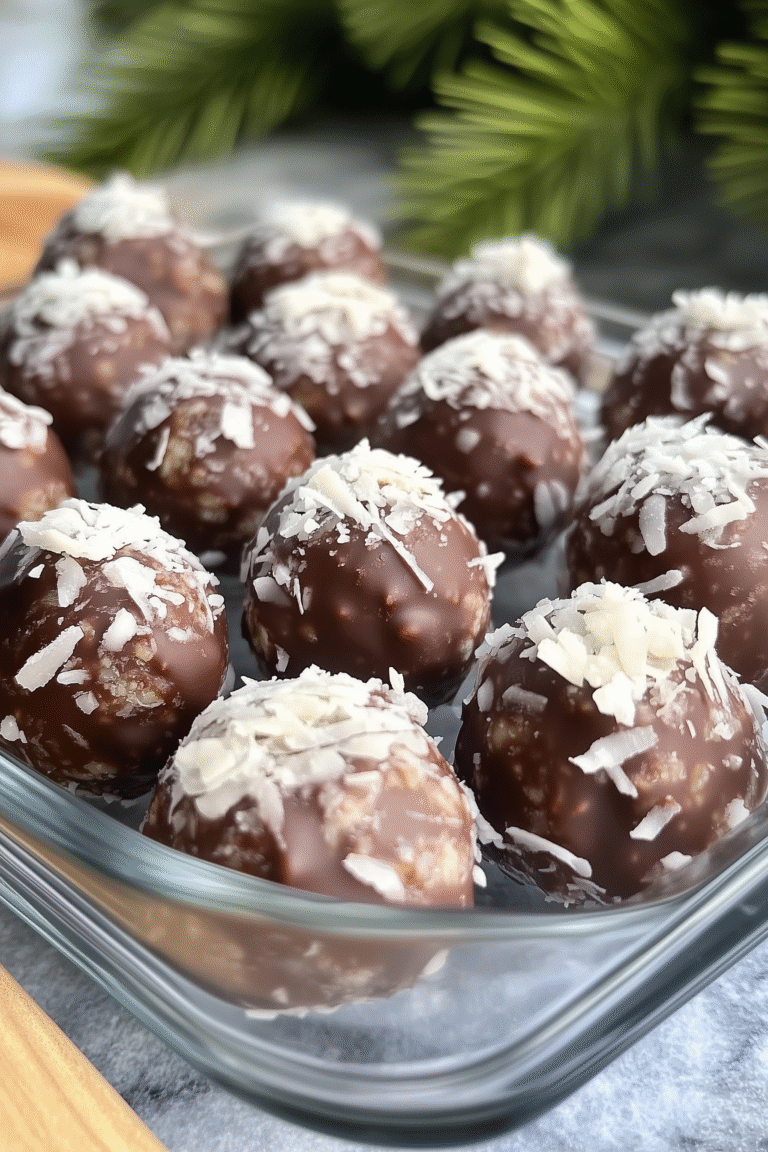 Chocolate Coconut Balls 1