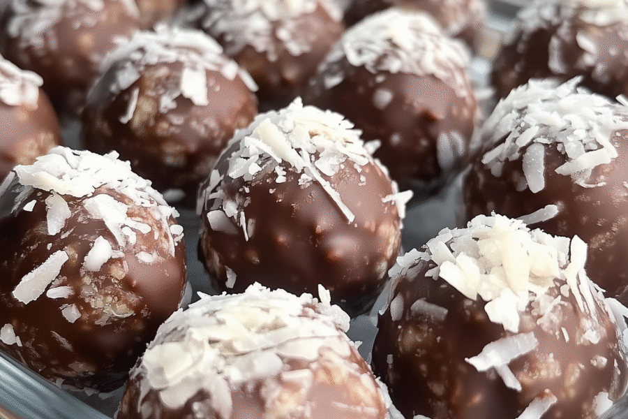 Chocolate Coconut Balls 1