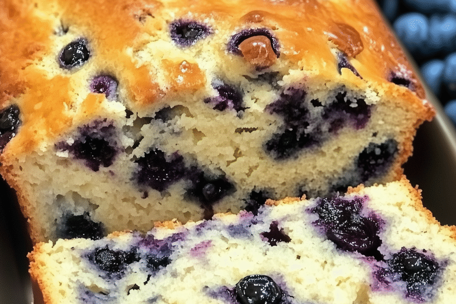 Blueberry Cream Cheese Bread 1