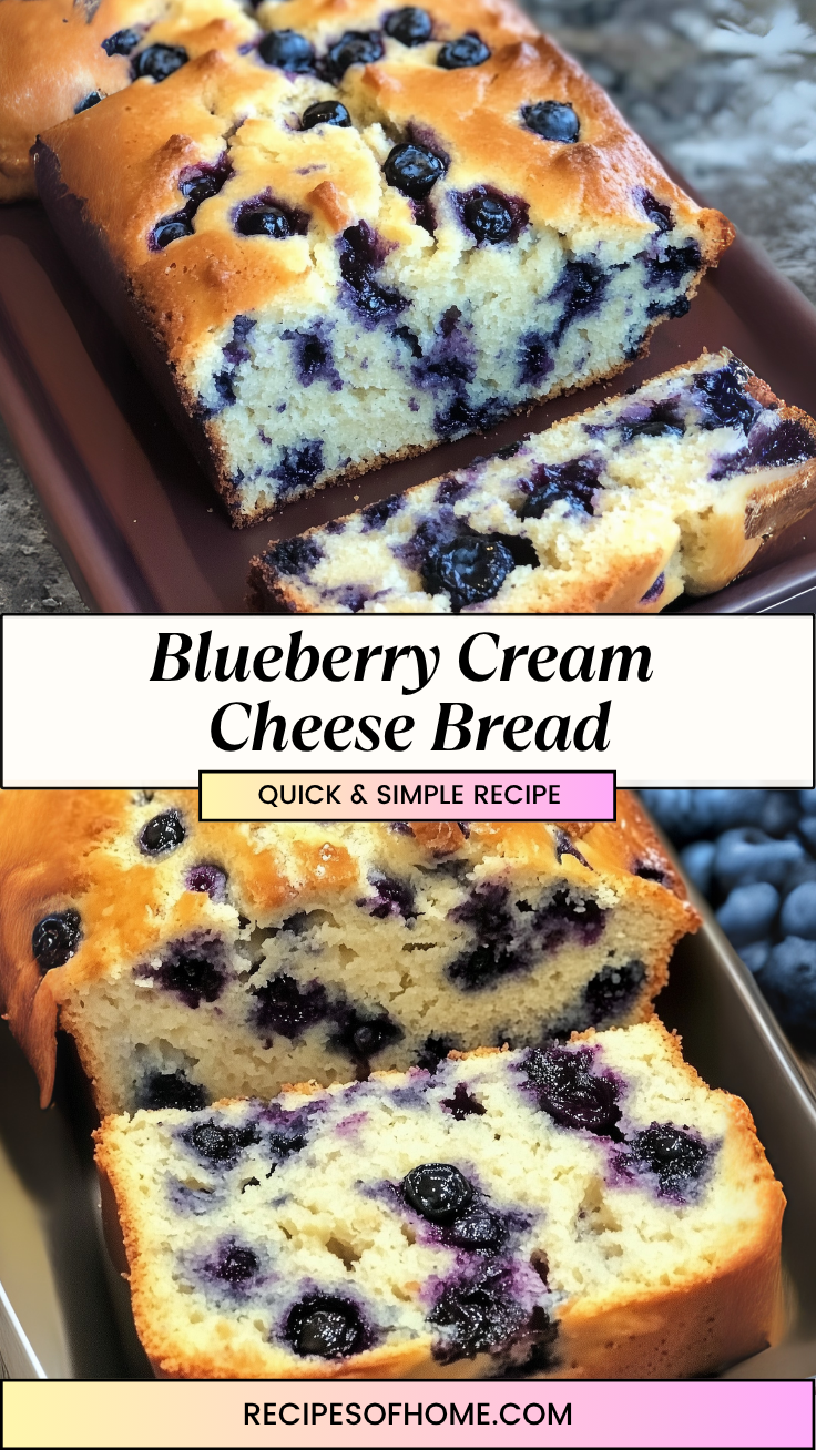 Blueberry Cream Cheese Bread 3