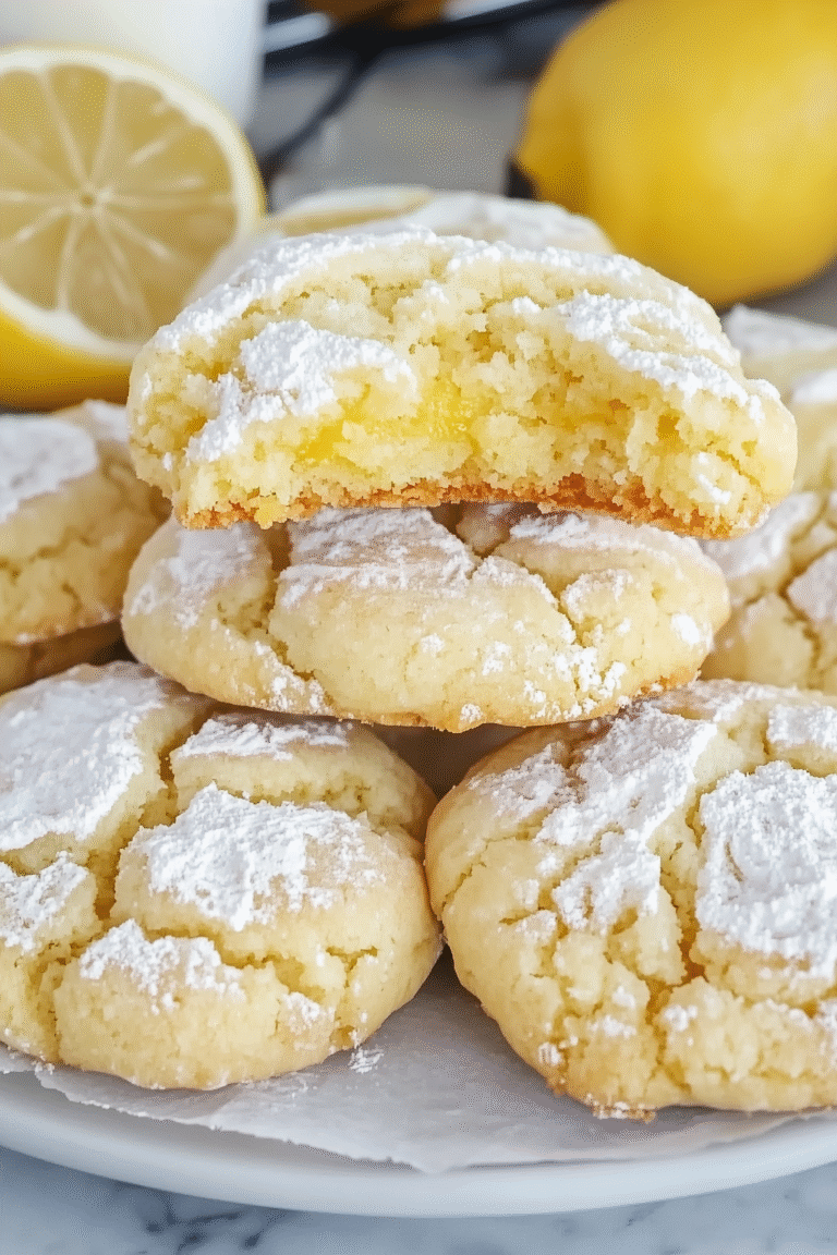 Lemon Crinkle Cookies 1