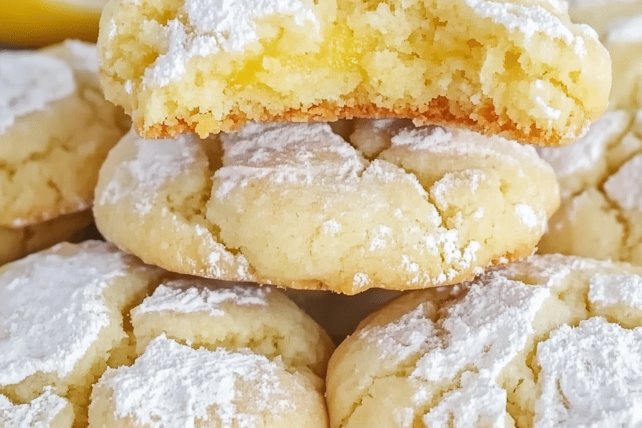Lemon Crinkle Cookies 1