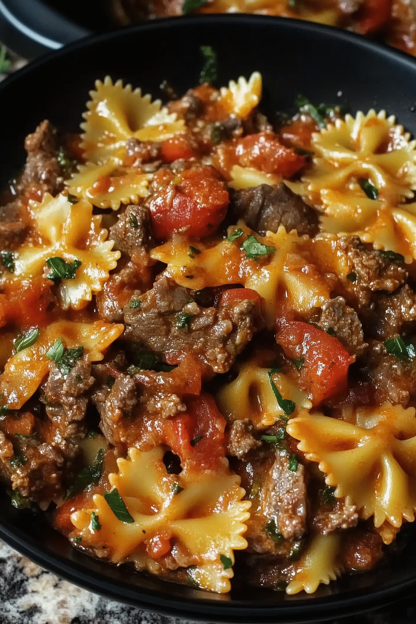 Beef and Bowtie Pasta 2 scaled Beef and Bowtie Pasta 2 scaled