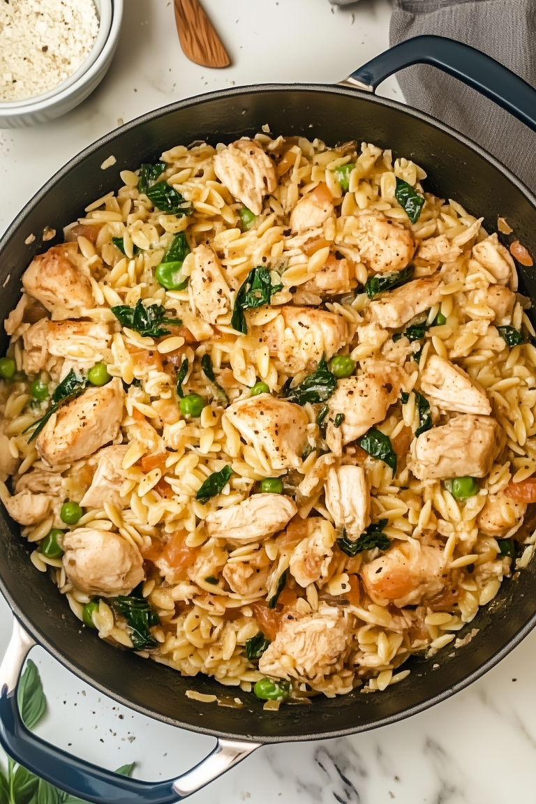 One Pot Chicken Orzo 1