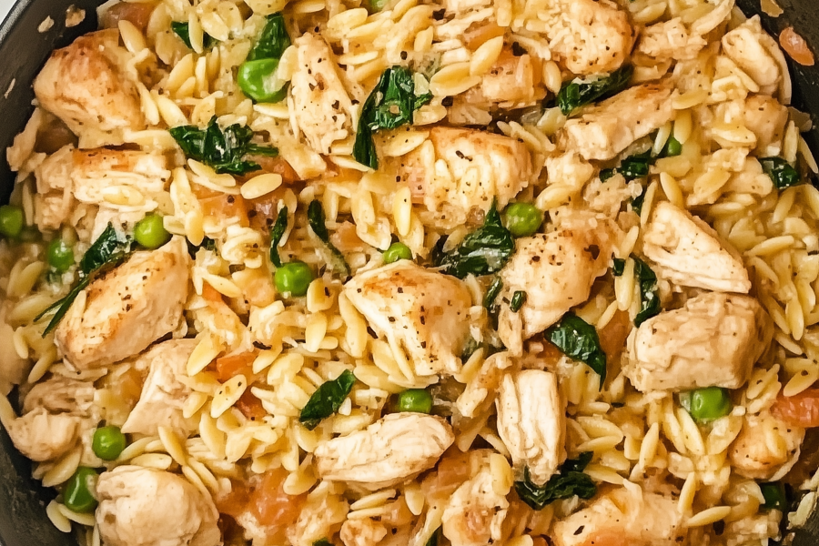 One Pot Chicken Orzo 1