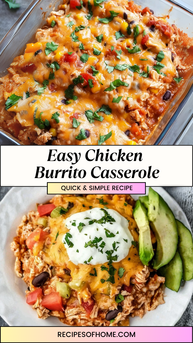 Easy Chicken Burrito Casserole 3 Easy Chicken Burrito Casserole 3
