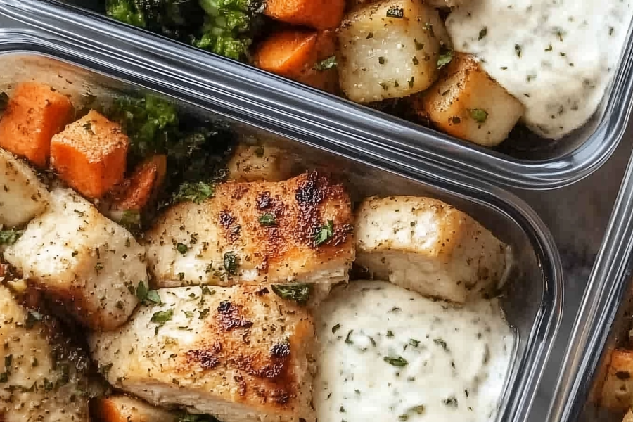 Ranch Chicken Meal Prep 1
