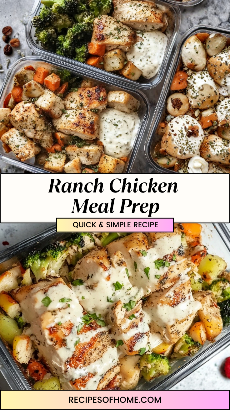 Ranch Chicken Meal Prep 3 Ranch Chicken Meal Prep 3