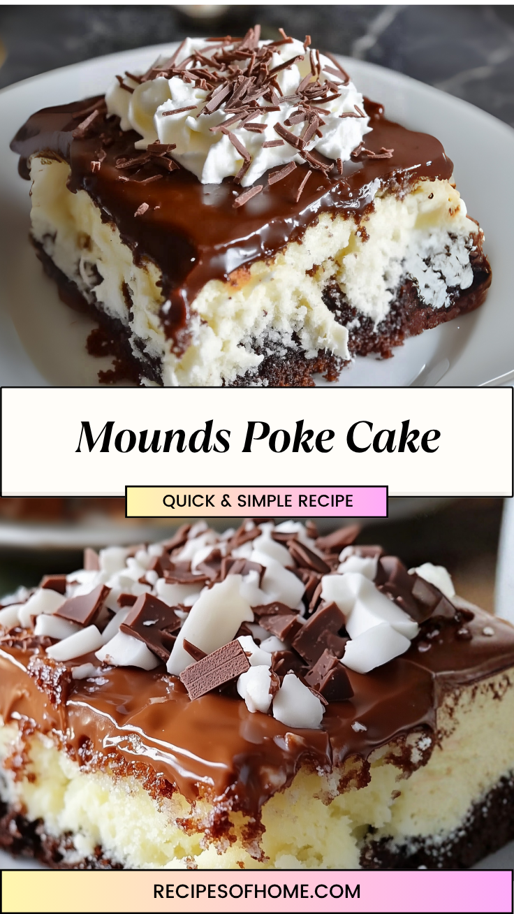 Mounds Poke Cake 3 Mounds Poke Cake 3