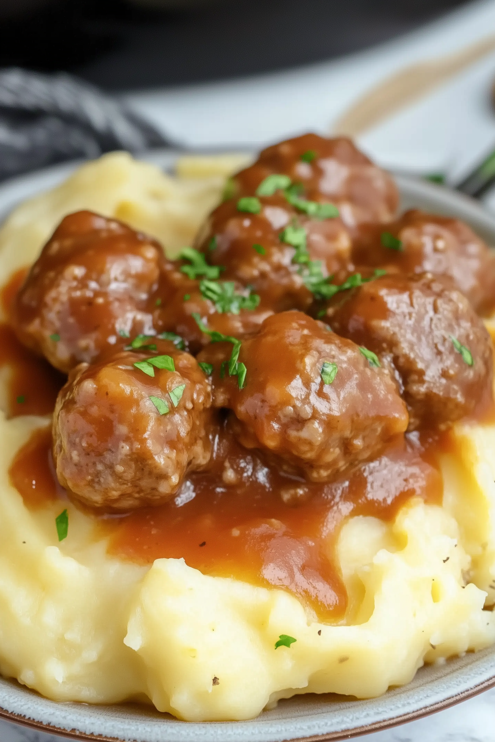 Slow Cooker Salisbury Steak Meatballs 2 scaled Slow Cooker Salisbury Steak Meatballs 2 scaled