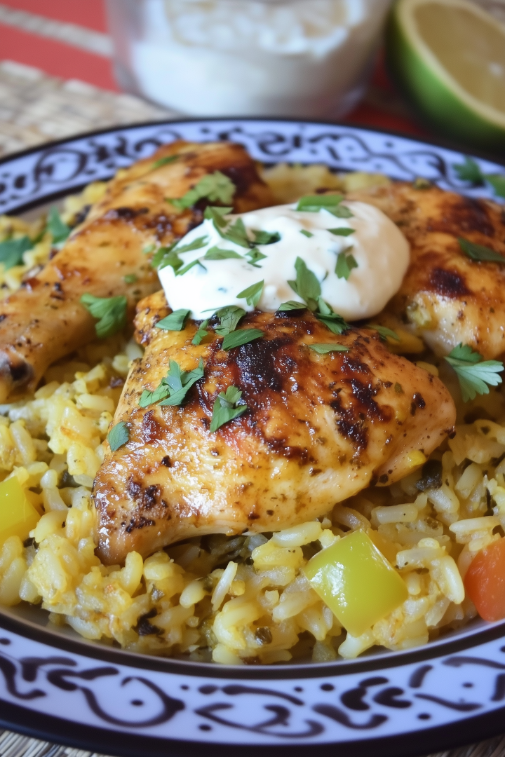 One-Pan Moroccan Chicken & Rice