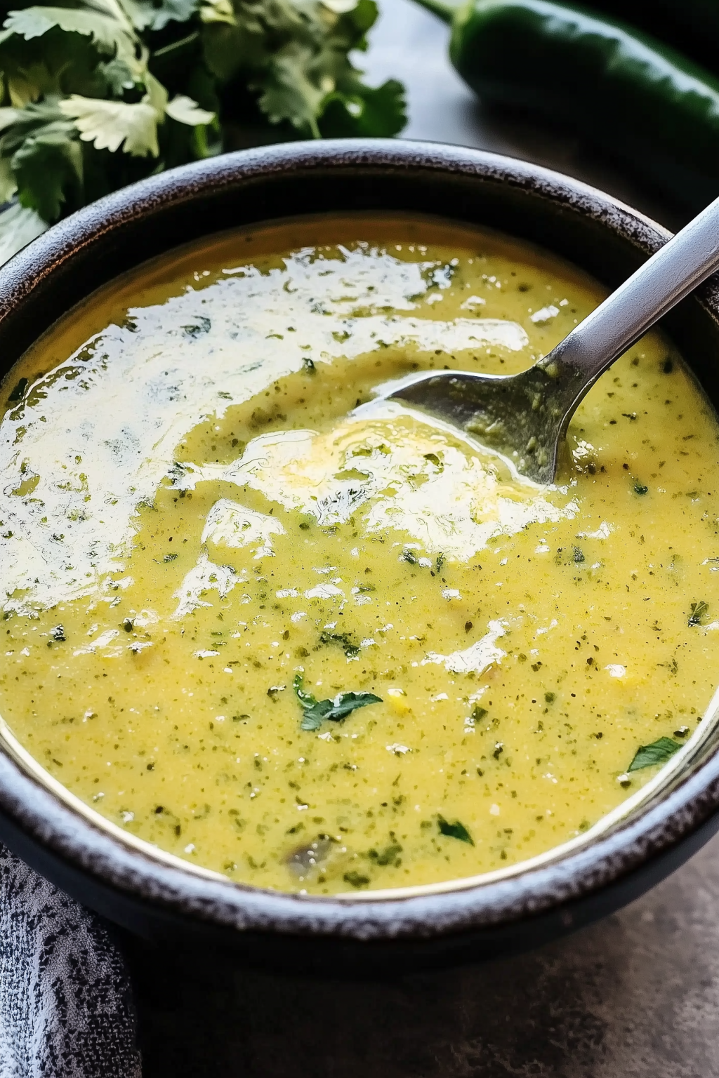 Homemade Roasted Poblano Cream Sauce