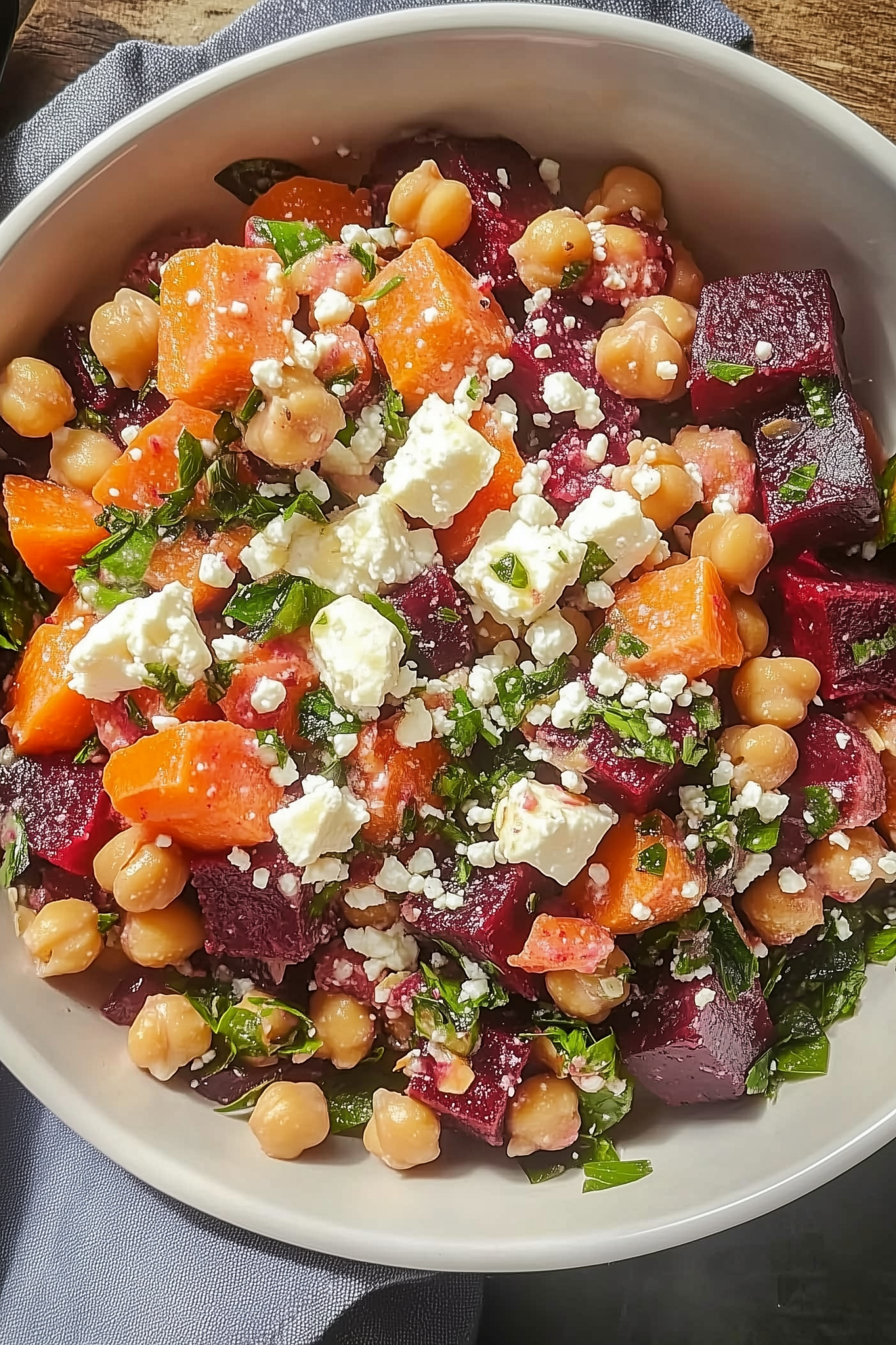 Earthy Chickpea and Roasted Beet Salad